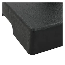 vidaXL Sonnenschirmfuß Quadratisch 8 kg Schwarz Polyharz