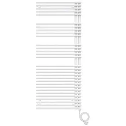 Zehnder Design-Handtuchwärmer „Forma Asym“ 49,6 × 168,1 cm in Traffic Black (RAL 9017)