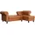 dorel home »Felix, L-Form, 241 cm (Liegefl.108x195 cm), Recamiere tauschbar,«, verstellb. Rückenlehne, Bett-Funktion, Velours, Kunstleder, Vintage