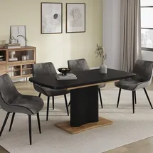 Vicco Fenaro 120 x 77,4 x 80 cm Schwarz/Eiche