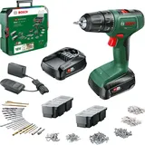 Bosch EasyDrill 18V-40 inkl. 2 x 1,5 Ah + Zubehör Set + Koffer 06039D8007