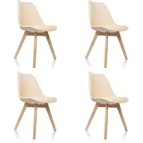 HJH Office SCANDI Kunststoff Beige