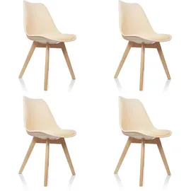 HJH Office SCANDI Kunststoff Beige