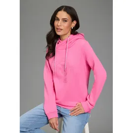 delmao Kapuzensweatshirt mit Print rosa 48/50