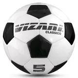 Vizari Classico Fußball Ball - Klassisch in Weiß/Schwarz - Trainingsball Fussball mit 32-er Muster - Steppnaht Technologie - Weiß, Schwarz - Größe 4