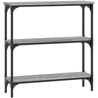 VidaXL Konsolentisch Grau Sonoma 75x22,5x75 cm Holzwerkstoff