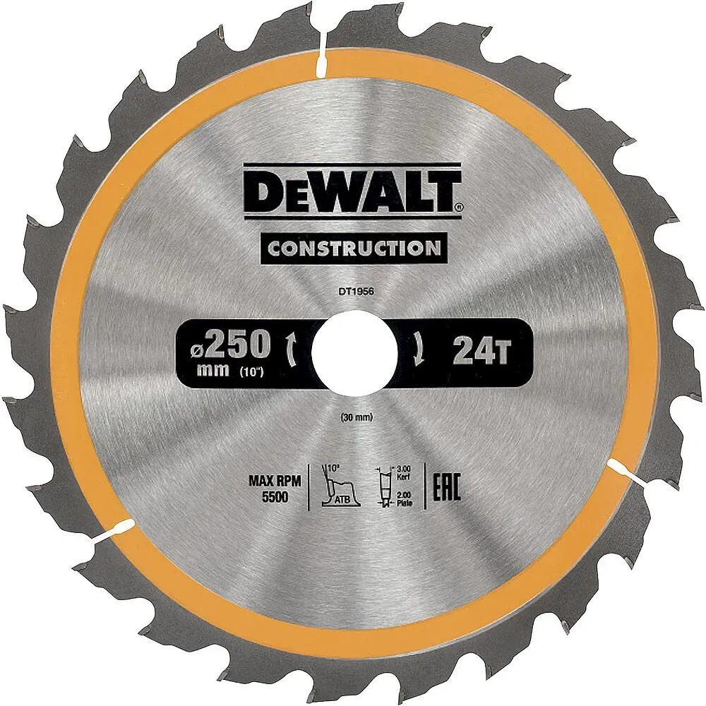 Kreissägeblatt für DeWALT DW743N/DW745 Ø 250 x 30 mm, 48 Zähne