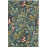 Rasch Textil Vliestapete Muster Dschungel 10,05 x 0,53 m 0 g Blau/Grün/Rot 639216
