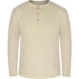 Normani Neuville Basic Henley Shirt beige M