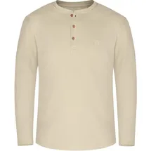 Normani Neuville Basic Henley Shirt beige M
