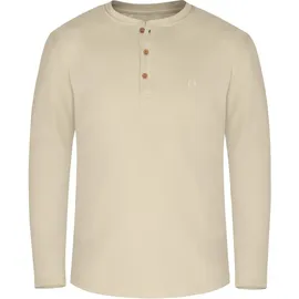 Normani Neuville Basic Henley Shirt beige M