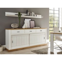 Sconto Sideboard Orlando weiß ¦ Eiche Dekor 215 x 95 x 50