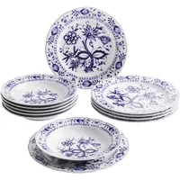 Kahla Rossella Zwiebelmuster Tafelservice 12-tlg. blau