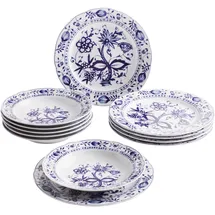 Kahla Rossella Zwiebelmuster Tafelservice 12-tlg. blau