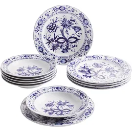 Kahla Rossella Zwiebelmuster Tafelservice 12-tlg. blau
