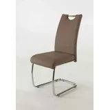 2 Freischwinger=Set Schwinger Stuhl Flora18 Kunstleder Latte