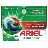 Ariel UNIVERSAL+ Allin1 PODS Waschmittel Caps, 15 St.