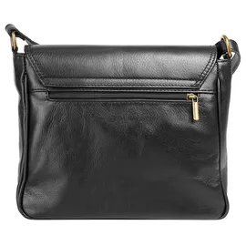 Cluty Umhängetasche Leder Schwarz