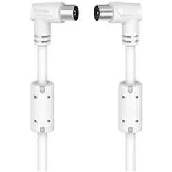 Hama Antennenkabel Koax-Stecker-Koax-Kupp.90° 1,5m TV-Antennenkabel 90dB 90° Win...