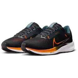 Laufschuh NIKE "AIR ZOOM PEGASUS 40", Gr. 42,5, schwarz, Textil, Synthetik, sportlich, Schuhe