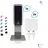 Blanc HYGIENIC SET: Desinfektionsspender SENSOR Cosmos (berührungslos) +2x1L Händedesinfektion+Edelstahlhalterung mit Auffangschale Wandmontage