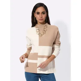 CREATION L Jacquard-Pullover beige 44