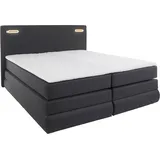 Collection AB Boxspringbett COLLECTION AB "Ninoni", grau (anthrazit), B:195cm L:210cm, Komplettbetten, Boxspringbett, inkl. Bettkasten, Topper und wahlweise mit LED-Beleuchtung