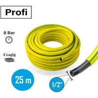 APD Schlauchtechnik Profi Gartenschlauch 13-14mm 1/2 Zoll 25m gelb