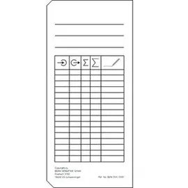 Bürk Mobatime Stempelkarten weiß