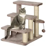 PawHut Katzentreppe Braun
