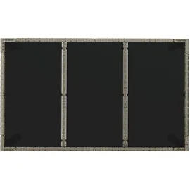 vidaXL Gartentisch mit Glasplatte 150 x 90 x 75 cm Grau