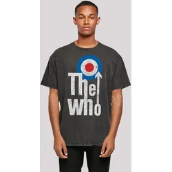 T-Shirt F4NT4STIC "The Who Rock Band", Herren, Gr. XXL, schwarz, Obermaterial: 100% Baumwolle, casual, oversize, Rundhals, Kurzarm ohne Bündchen, Shirts, Premium Qualität
