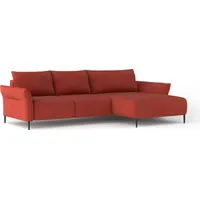 DOMO-HOME Ecksofa mit Schlaffunktion LUIS – Moderne Eckcouch mit Stauraum 255x165cm| Boxspring-Sofa für Wohnzimmer | Bequeme Sitzgelegenheit |Ho... - Rot