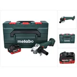 Metabo W 18 L 9-125 Quick Akku Winkelschleifer 18 V 125 mm + 1x Akku 8,0 Ah + metaBOX - ohne Ladegerät