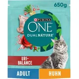 Purina 650g Dual Nature Adult mit Huhn & Preiselbeere PURINA ONE Katzenfutter trocken