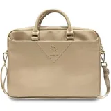 GUESS GUCB15ZPGSTEGD 16" złoty/light gold Triangle 4G Notebooktasche, Gold