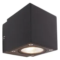 Deko-Light Deko Light Cubodo II Single DG Mini 731029 LED-Wandleuchte 5W LED Basalt-Grau