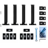 Wattstone ZaunPV Montagekit angewinkelt M3B schwarz für 2 PV-Module