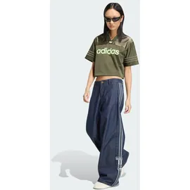 adidas Adibreak Mid Rise Wide Leg Denim - 26-32