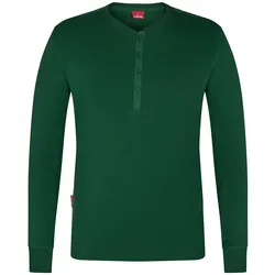 Langarmshirt Henley-Grandad "9257-565" Extend - S - grün