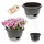 GarPet Blumenampel 30 x 30 x 19,5 cm Anthrazit