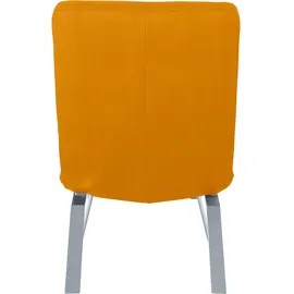 W.Schillig Relaxliege daily dreams Leder/Polyester 65 x 91 x 170 cm Gelb mit Kissen