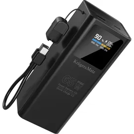 Krüger&Matz PowerBank 20000mAh Li-pol 65W mit QC-Funktion und PD KM0914