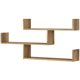 Mirjan24 Wandregal Trio 003 119 x 18 x 55 cm Braun