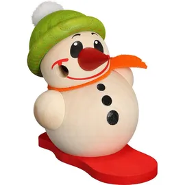 seiffener volkskunst eg schauwerkstatt Seiffener Volkskunst & Bommelmütze<BR>9 cm Höhe ca 9 cm NEU Räuchermann Rauchfigur Räucherfigur Erzgebirge