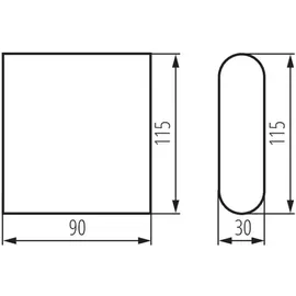 KANLUX Außenwandleuchte Aluminium 11,5 cm IP54 8W Graphit