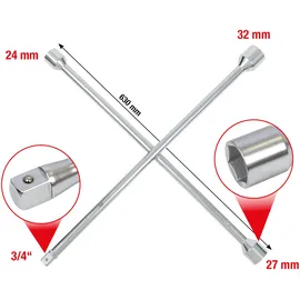 KS Tools Radkreuzschlüssel 3/4" x 24 x 27 x 32 mm - 518.1155