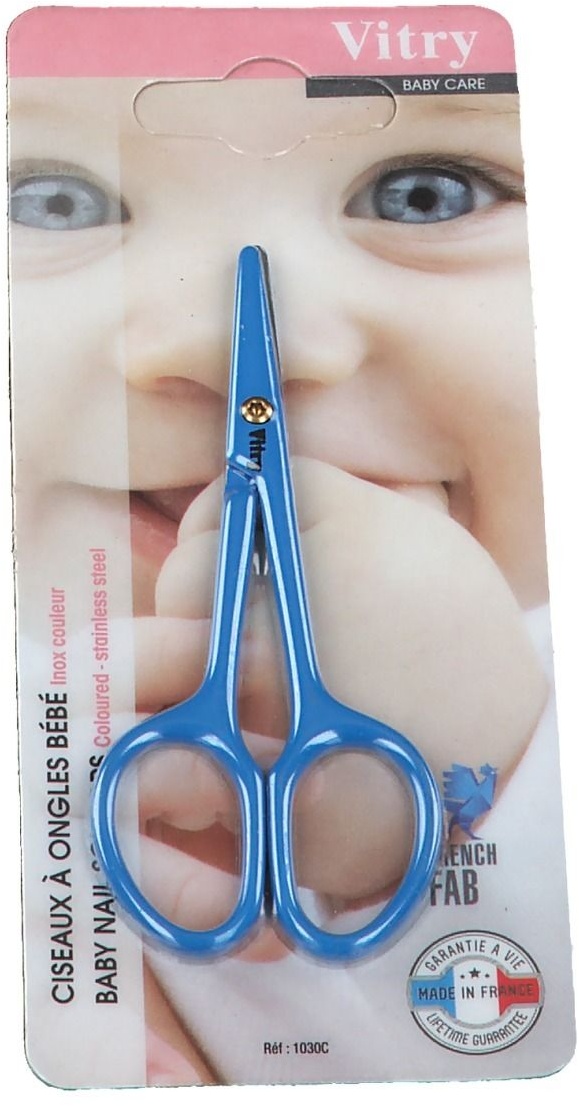 Vitry Ciseaux à ongles pour bébé Bleu ciel 1 pc(s) Ciseaux