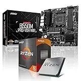 Memory PC Aufrüst-Kit Bundle Ryzen 7 5700X 8X 4.6 GHz Prozessor, 32 GB DDR4, B550M Pro-VDH WiFi Mainboard (zusammengebaut inkl. Bios Update + Funktionskontrolle)