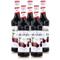 Monin Sirup Cherry 0,7L - Cocktails Milchshakes Kaffeesirup (5er Pack)